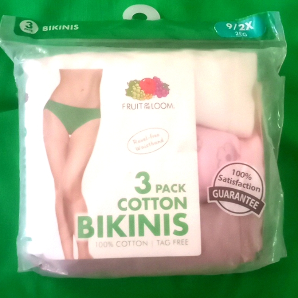 New 3 pack cotton bikinis
